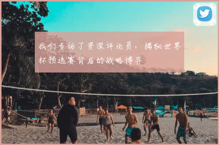 我们专访了资深评论员,揭秘世界杯预选赛背后的战略博弈