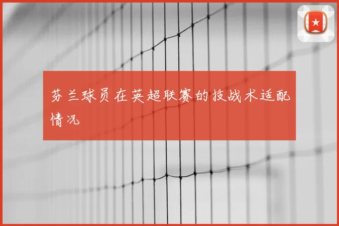 芬兰球员在英超联赛的技战术适配情况