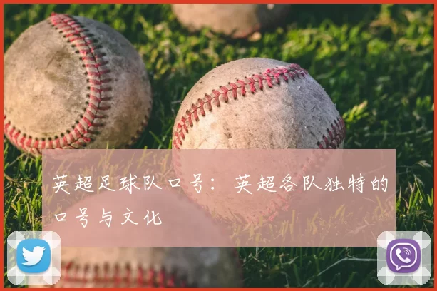 英超足球队口号：英超各队独特的口号与文化